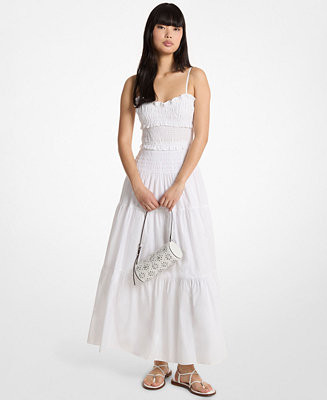 Women's Sweetheart Neck Smocked Maxi Dress | Macy's