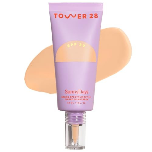 Tower 28 SunnyDays SPF 30 Tinted Sunscreen Foundation, Shade 18 (1 oz) | Amazon (US)