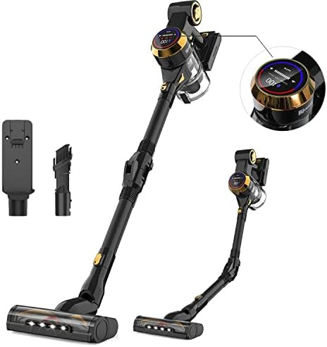 Cordless Vacuum Cleaner, Nicebay 25Kpa Brushless Motor Cordless Stick Vacuum,Digital Touchscreen&... | Amazon (US)
