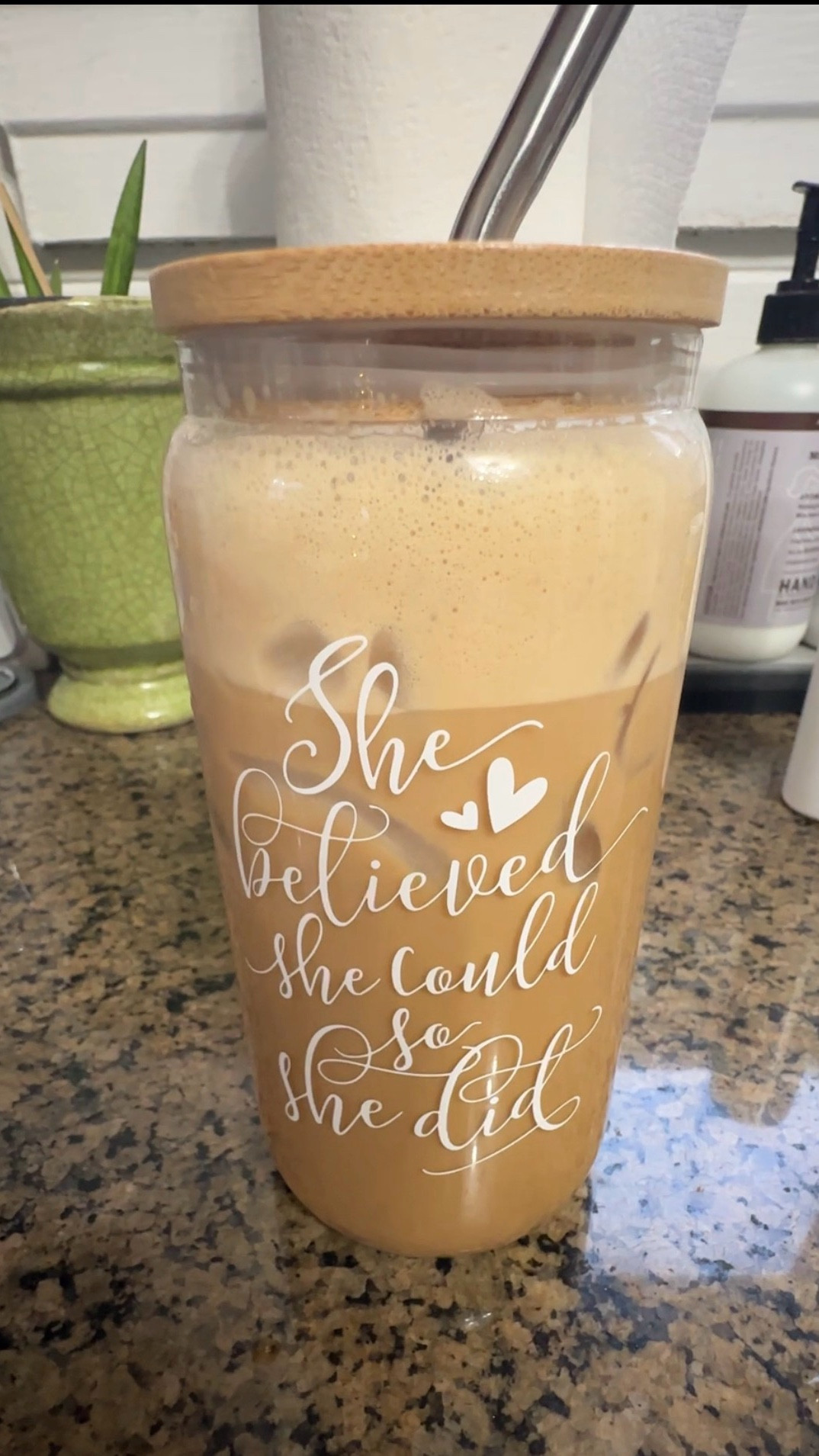 She believed she could so she did 🫶

Caffeinated 😉
#icedcoffeeathome #immabe #caffeinated 

#LTKdayinmylife #LTKHome #LTKmorningroutine