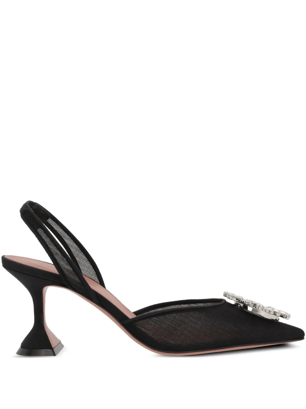 Amina Muaddi 70mm Begum Pumps | Black | FARFETCH | Farfetch Global