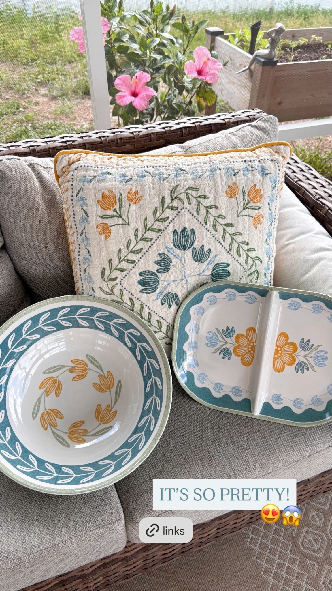 IT’S SO PRETTY! 😍😱
New Walmart better homes and gardens bamboo melamine picnic servingware

#LTKHome #LTKSeasonal