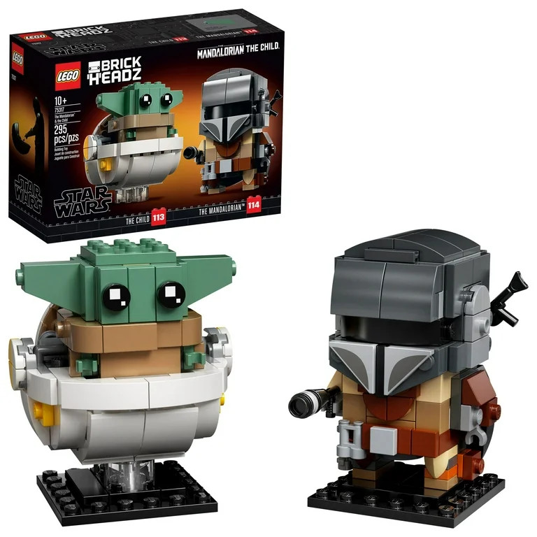LEGO BrickHeadz Star Wars The Mandalorian & The Child 75317 Cool Collectible Star Wars Building T... | Walmart (US)