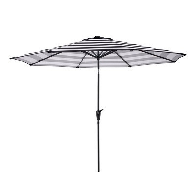 Pure Garden 9 Ft Patio Umbrella, Black and White | Target