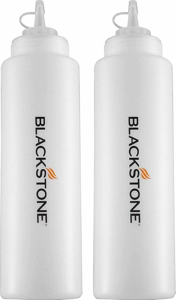 Blackstone 5071 Premium Leak-Free 32 oz Large Set of 2 Durable Clear Food Dispenser Squeeze Squir... | Amazon (US)