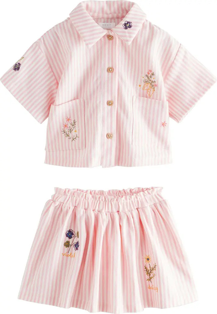 NEXT Kids' Stripe Shirt & Skirt Set | Nordstrom | Nordstrom