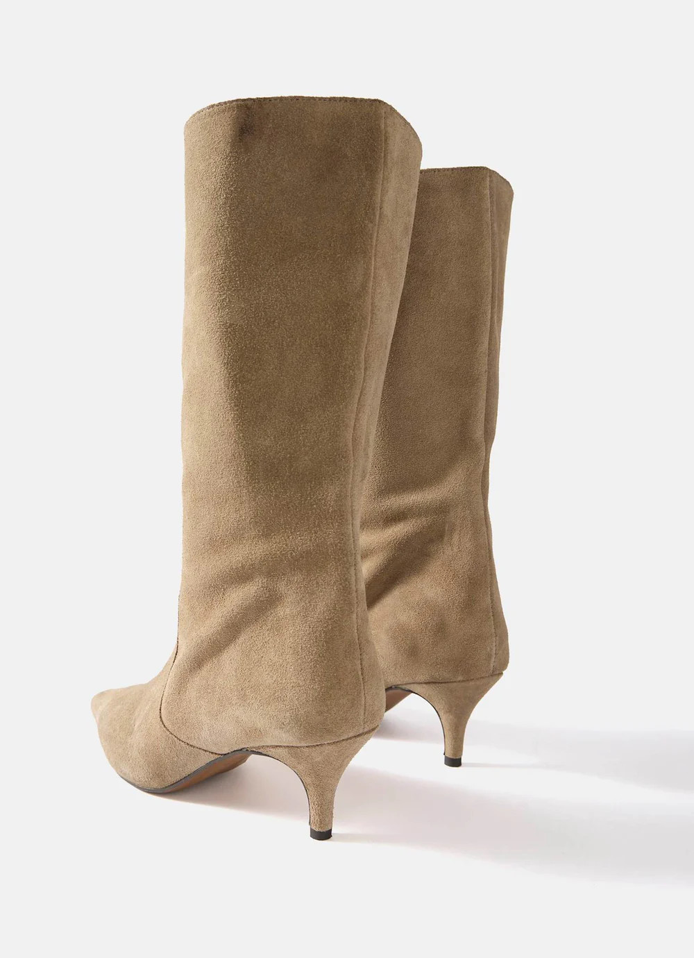 Bode Neutral Suede Calf Boots | Mint Velvet