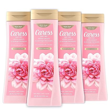 Caress Body Wash for Women, Daily Silk White Peach & Orange Blossom, Shower Gel Body Wash Moistur... | Amazon (US)