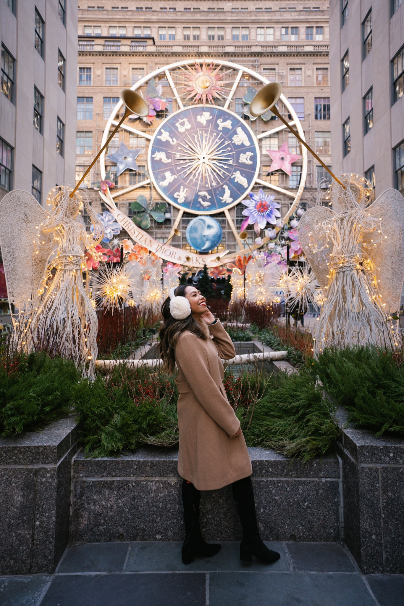 Holiday magic comes with a cute wool coat! 🧥 I’m obsessed with my Kate Spade coat and it now comes in so many different shades - plus, wearing over the knee black suede boots and white fluffy earmuffs make the outfit cozy this winter season! Check out the sales going on with this coat and more when you shop this post! 

#LTKsalealert #LTKHoliday #LTKSeasonal