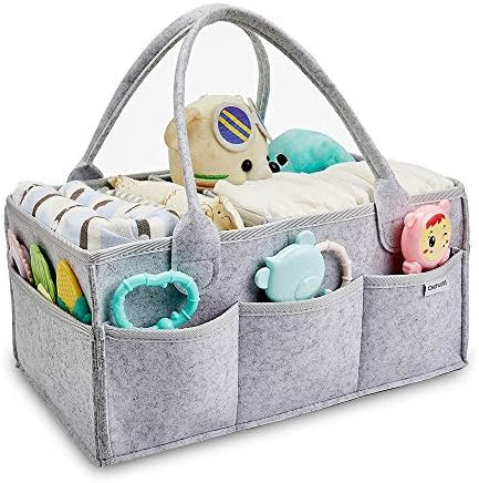 Clearworld Baby Diaper Caddy Organizer - Baby Shower Gift Basket for Changing Table and Car, Port... | Amazon (US)