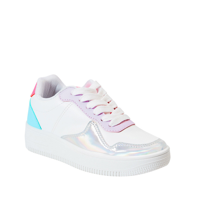 Pieced Pastel Court Sneaker | FabKids