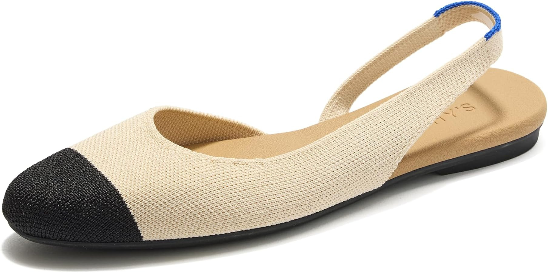 Rothy's The Almond Slingback, New Women's Slingback Flats, Closed-Toe & Back Strap for All-Day We... | Amazon (US)