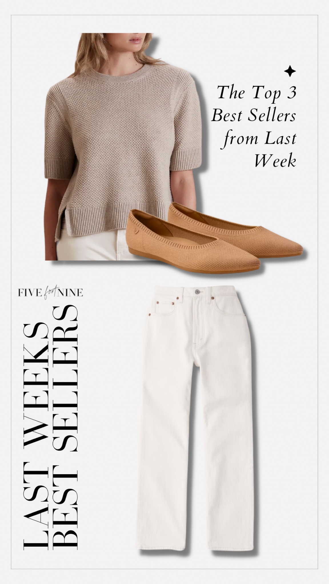 Best sellers, washable flats, white jeans, short sleeve sweater 

#LTKBacktoSchool #LTKsalealert #LTKunder100