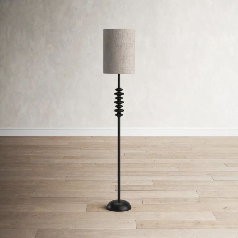 Jamie 68'' Matte Black Traditional Floor Lamp | Wayfair North America