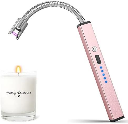 AKBLL Candle Lighter, Electric Lighter, Rechargeable USB Lighter with 360° Flexible Neck Long Lighte | Amazon (US)