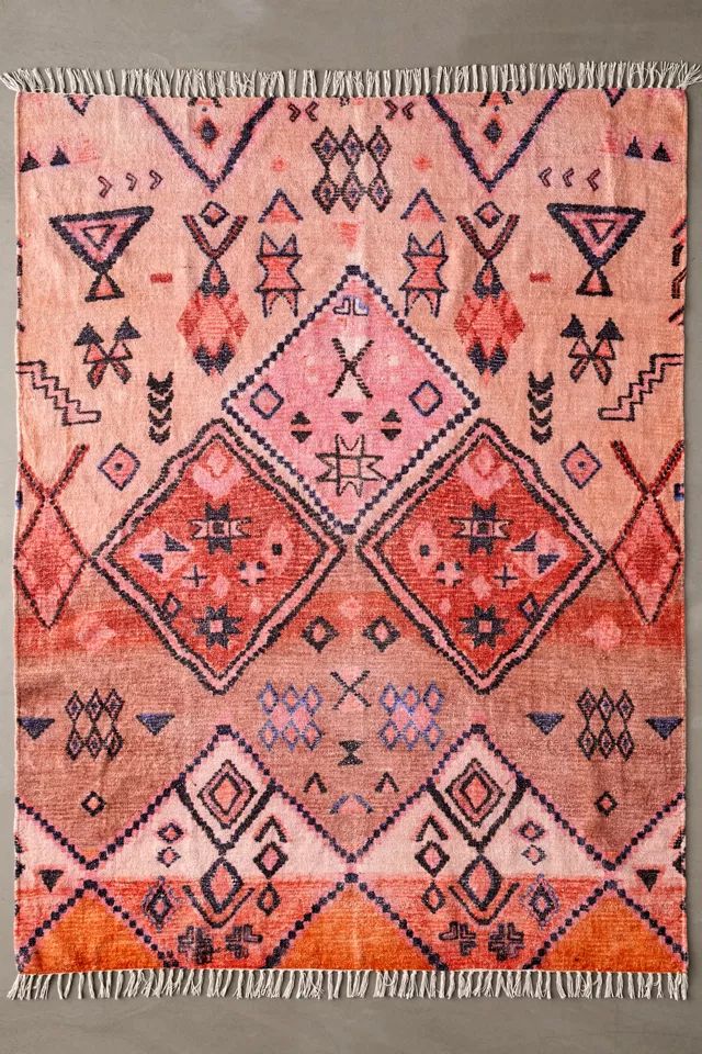 Aziza Printed Chenille Rug | Urban Outfitters (US and RoW)