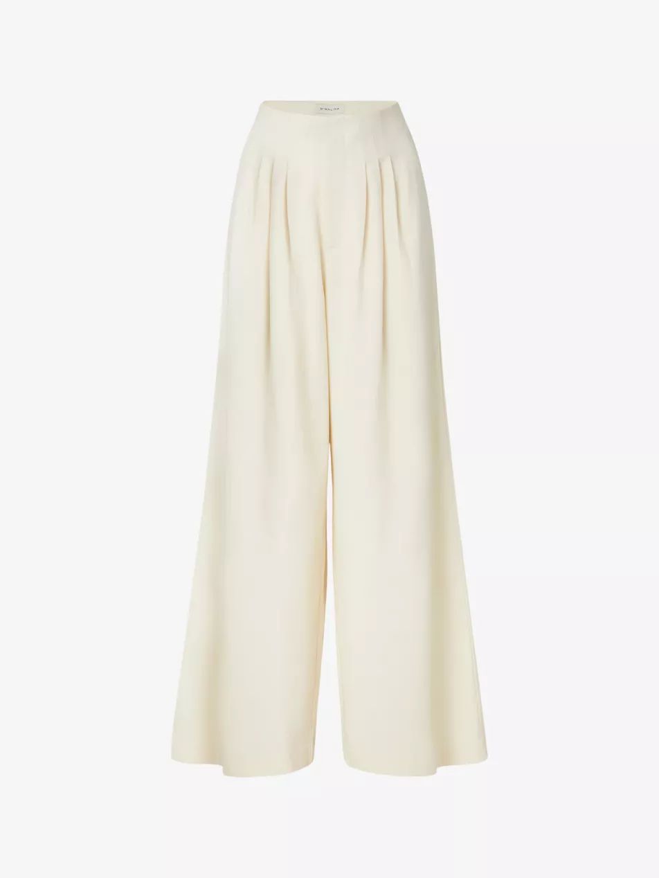 Diana wide-leg high-rise stretch-woven trousers | Selfridges