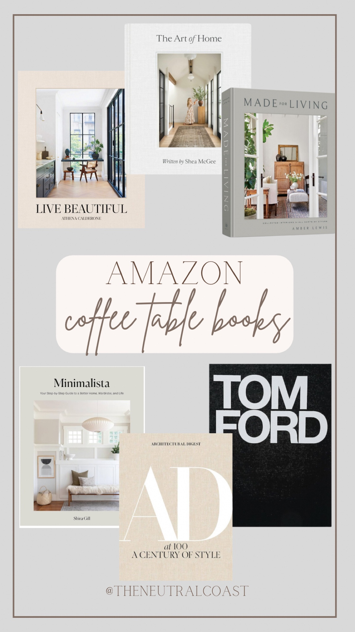 Coffee table books from Amazon. 

Living room decor 
Coffee table decor
Amazon home 
Amazon neutral home 
Neutral home decor 
Coffee table books 
Amazon finds 
Amazon books 

#LTKHome #LTKFindsUnder100 #LTKStyleTip
