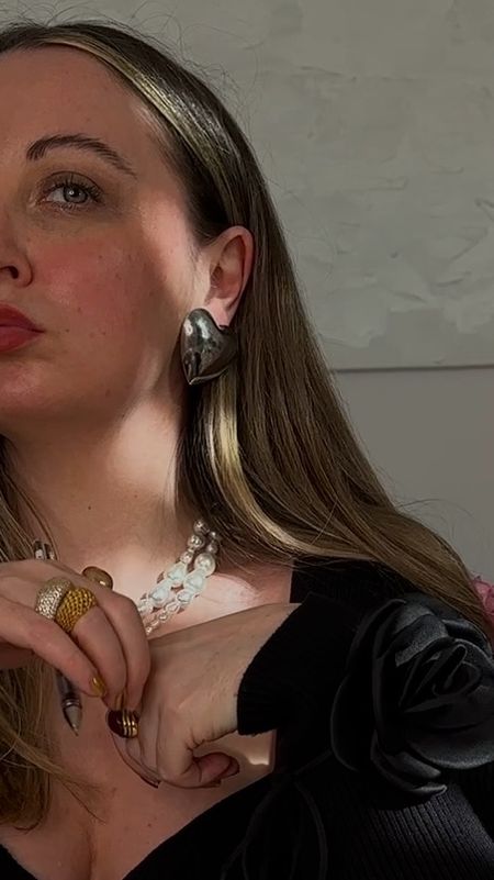 Puff heart earrings are my new love 🩶🩶
Puffy hearts | Silver statement earrings | Heart earrings | Summer accessories | Spring wedding outfit ideas 

#LTKeurope #LTKwedding #LTKuk