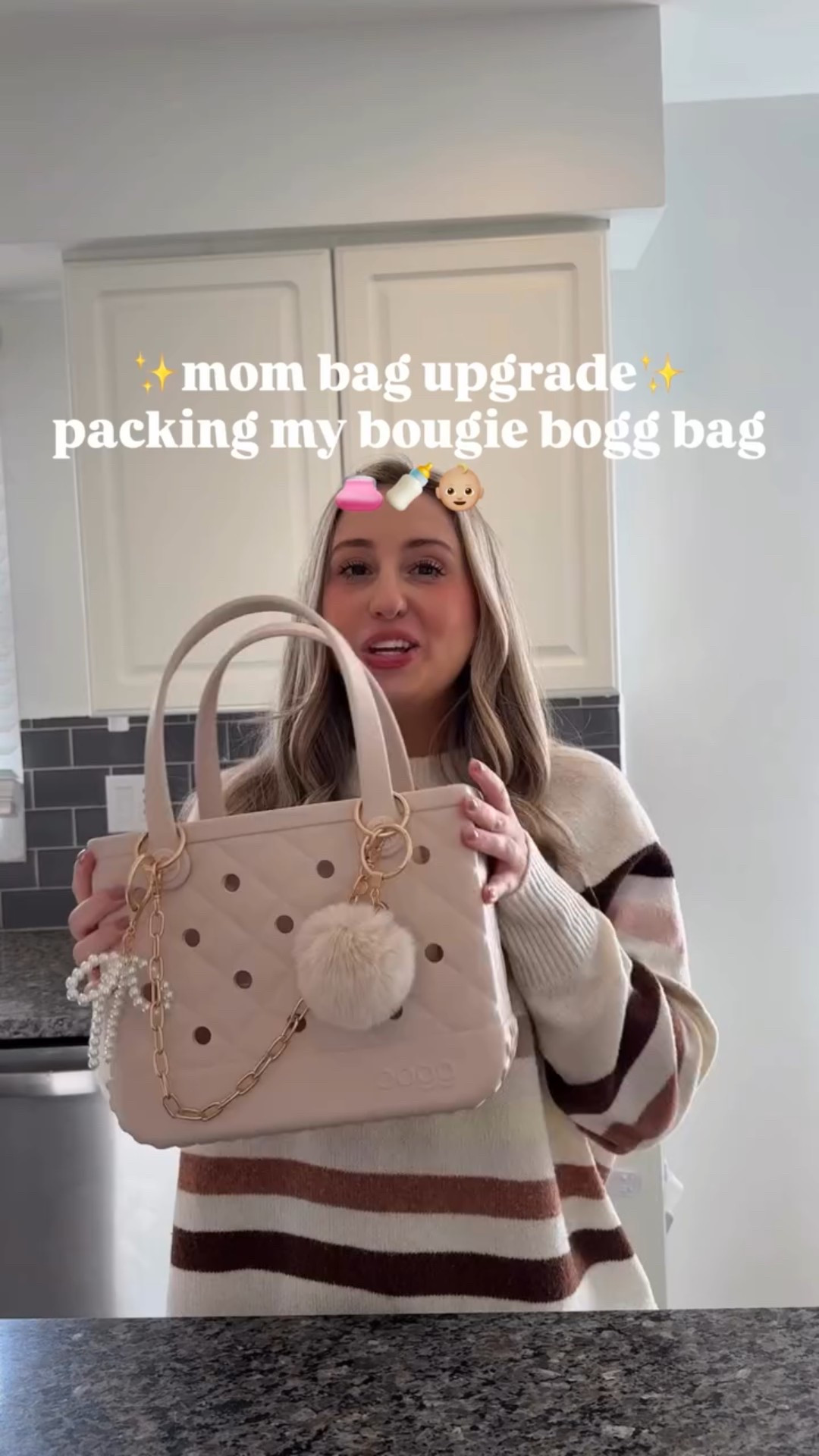 Pack my new Bougie @boggbags mom bag with me 👜✨I’m not kidding when I say this is the cutest mom bag/diaper-bag upgrade everrrr! The details 🥹🫶🏻 Lightweight, wipes clean (SO needed with four kids), durable, and still looks luxe in the middle of real mom life. It fits all the essentials:  diapers, wipes, snacks, cups, books and somehow still looks cute after spills. This might actually be my favorite Bogg bag yet🥰🥹

Comment “bougie” and I’ll send you the link! 💗💗 

#bougiebogg  #boggbag #bogg