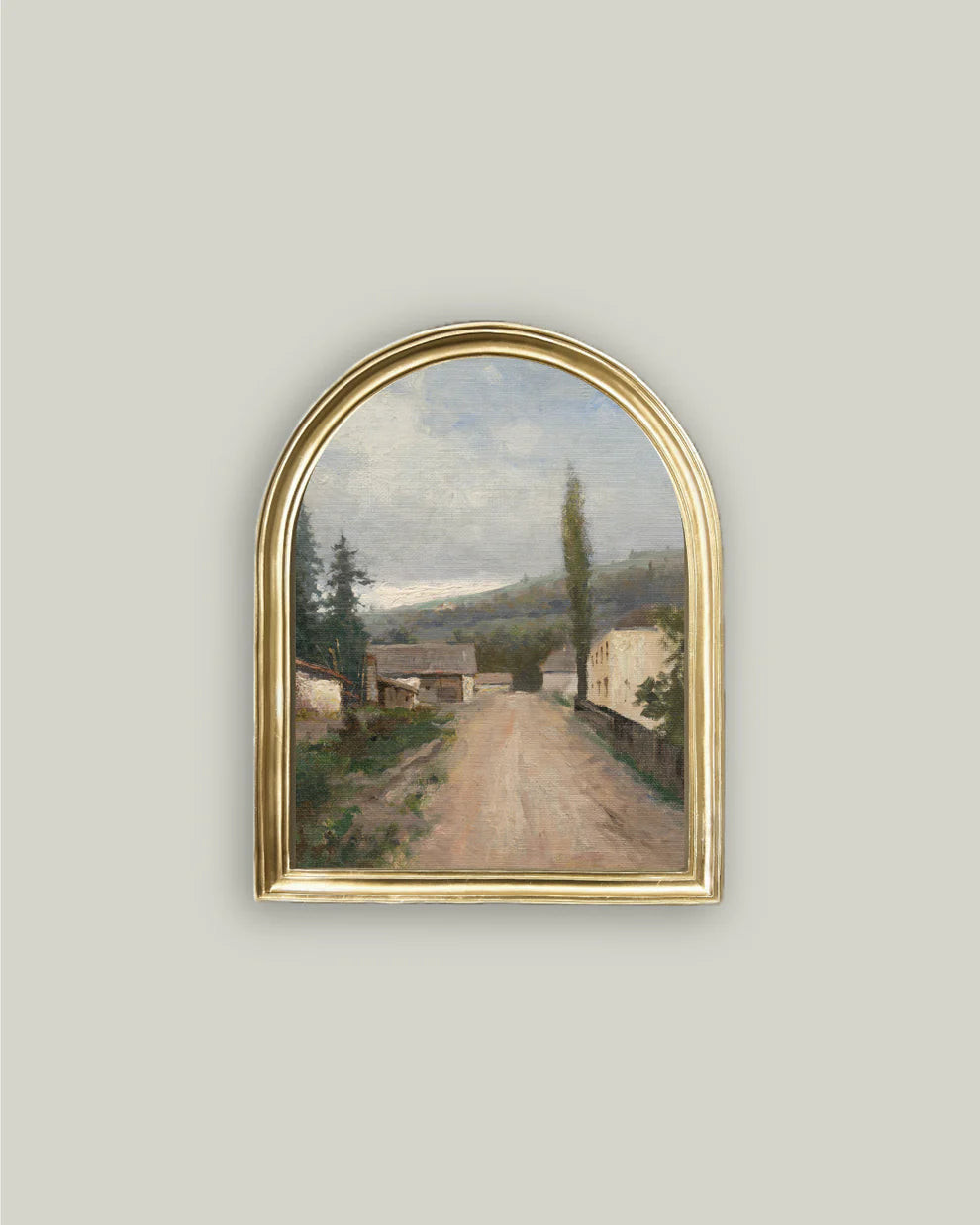 Slovak Village 11 x 14 Arched Canvas Art | Ama La Vita