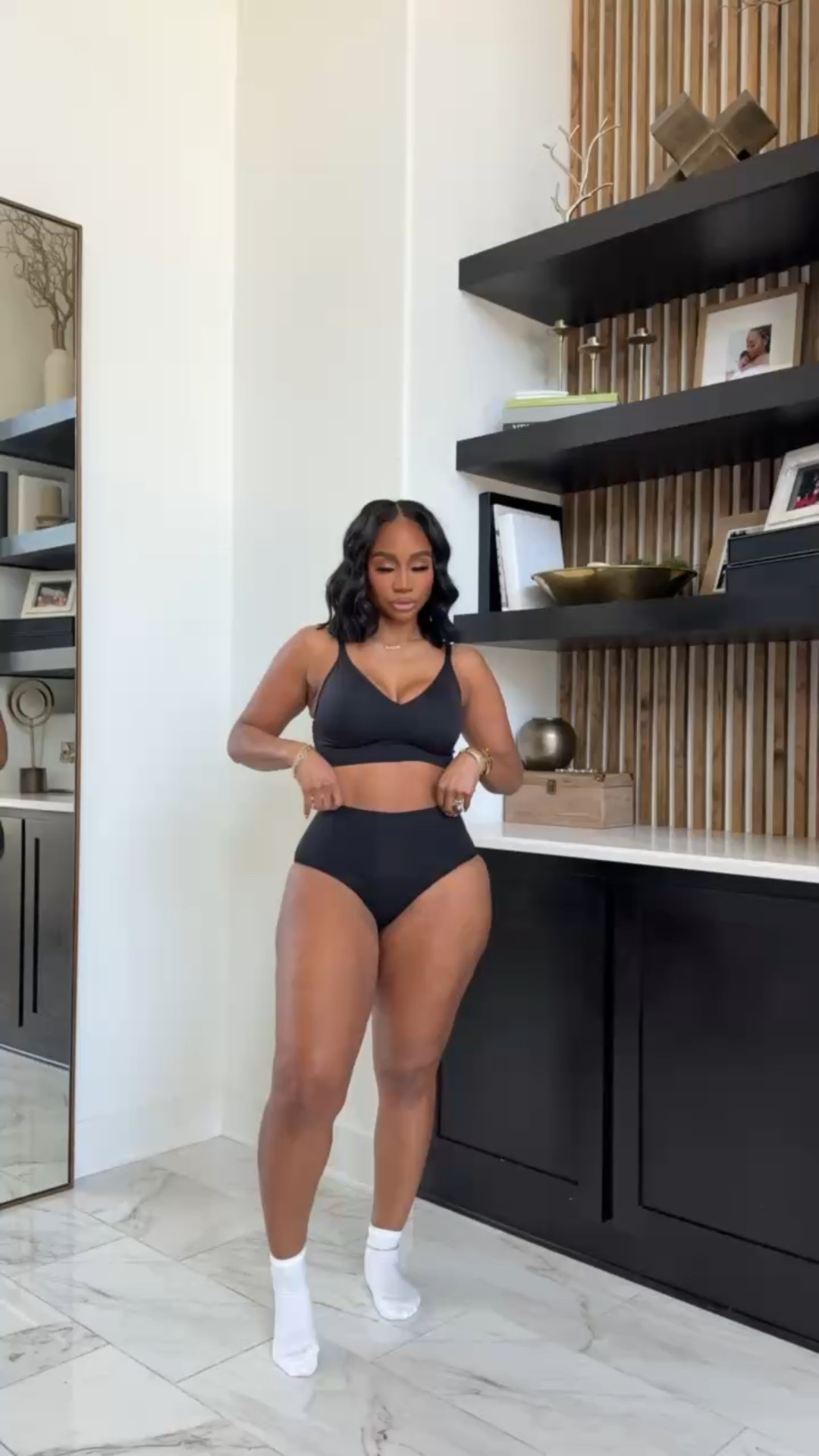 Seamless underwear set! So comfy and doesn’t need to be adjusted constantly!