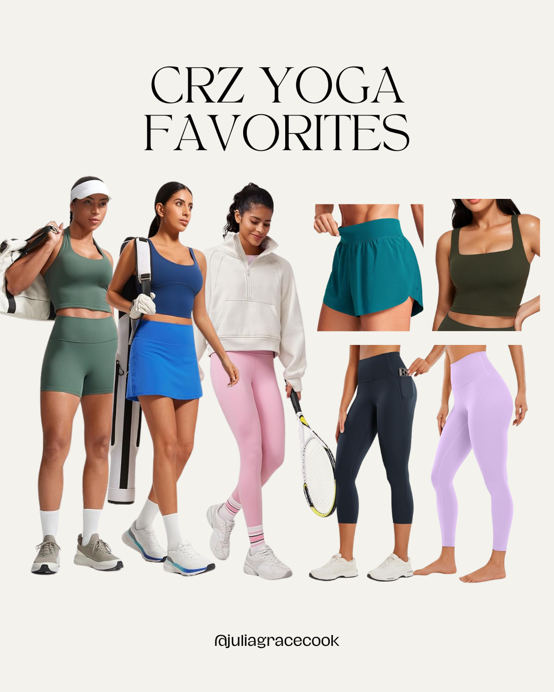 My everyday + workout uniform 🖤
Obsessed with my CRZ Yoga finds from Amazon ... so good I’ve basically stopped reaching for anything else. I wear these for workouts and just living life. The Butterlux line has a little more support/compression, while Butterluxe is softer and more relaxed. I rotate between both depending on the day - and honestly, you can’t go wrong.

Linking my go-to leggings, sports bra, and everyday faves!

#crzyoga #athleisurelife #ltkactivewear #amazonfinds #amazonfavorites #crzyoga 

 