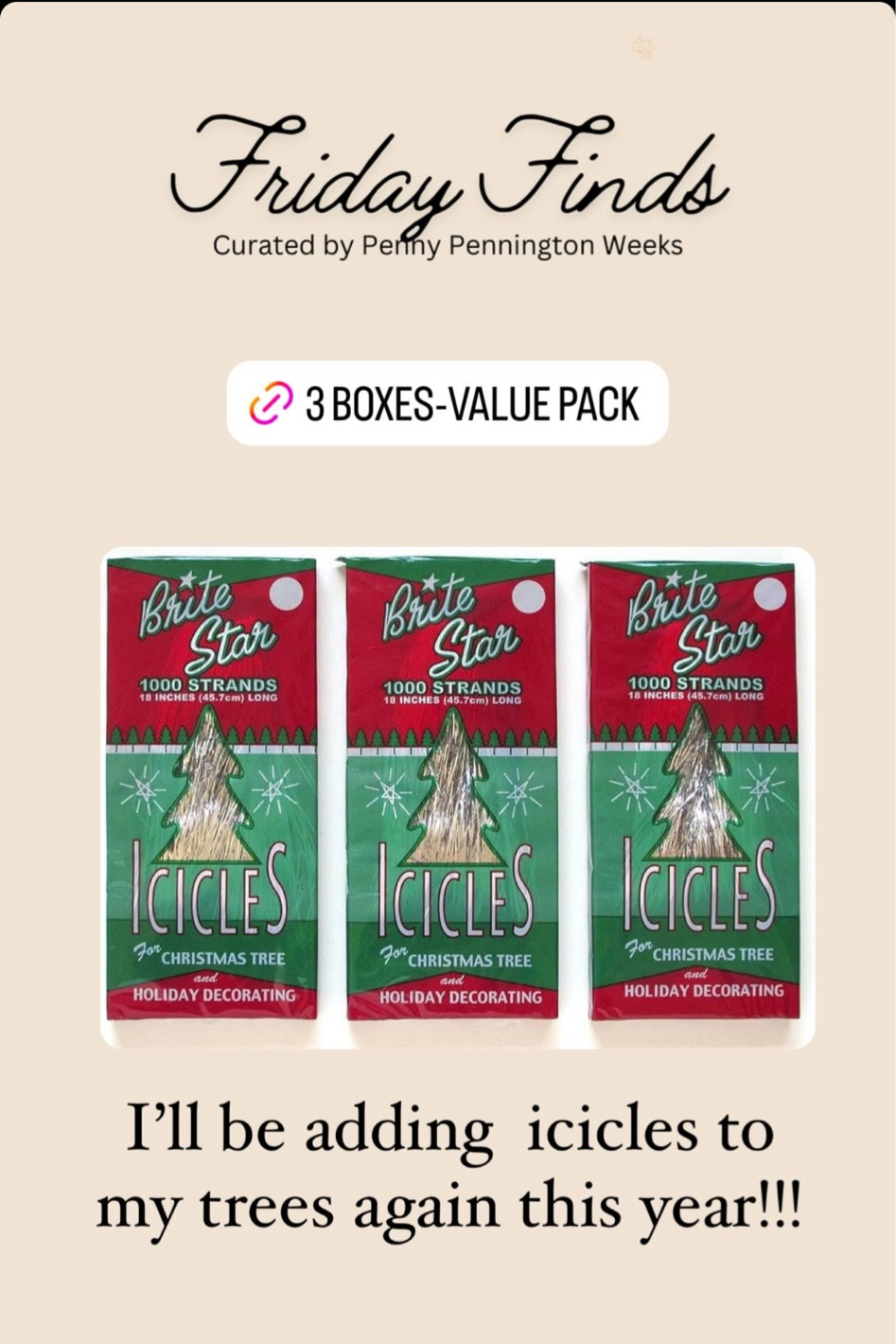 Icicles for your Christmas trees!

#LTKHome #LTKHoliday #LTKSeasonal