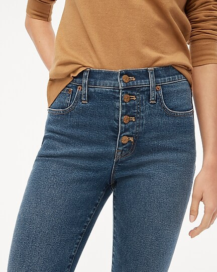 Essential straight jean with button fly in all-day stretch | J.Crew Factory