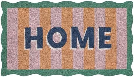 Folkulture Welcome Matt Outdoor | 16 x 28 Scalloped Home Door Mats for Front Door Mat Outside Ent... | Amazon (US)