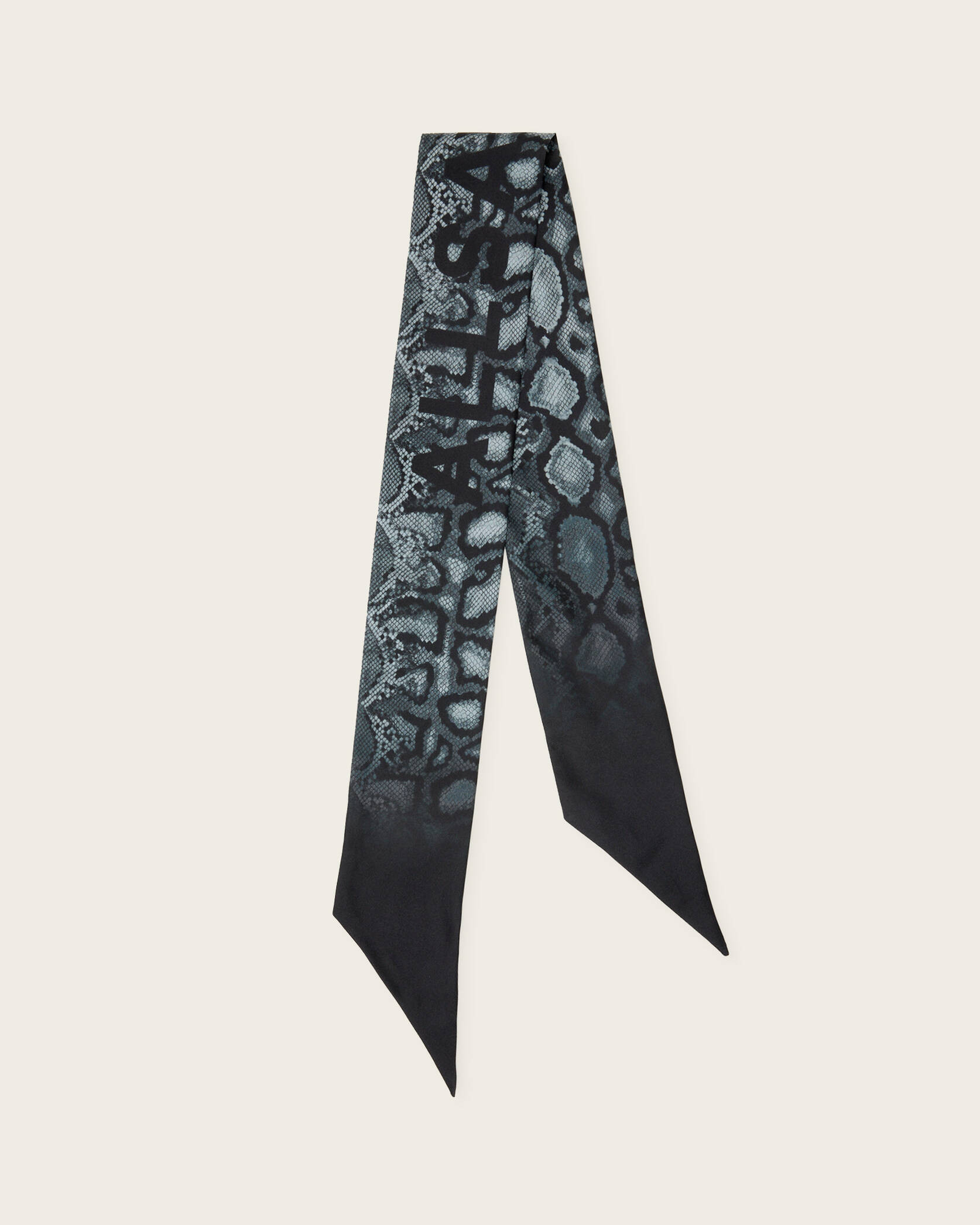 Flow Snake Print Logo Headscarf | AllSaints UK