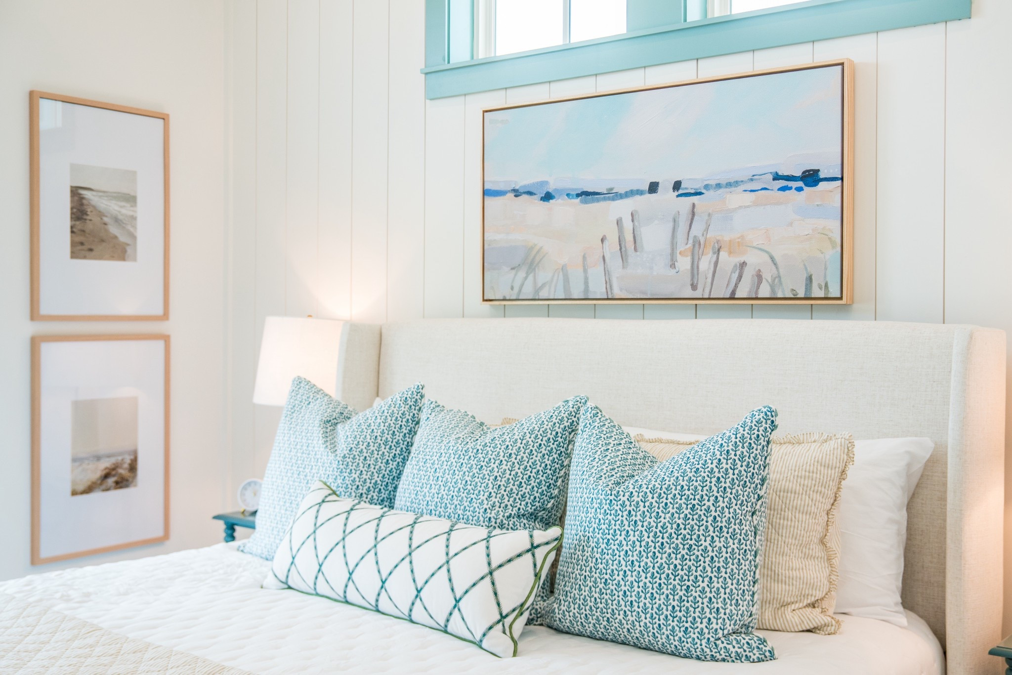 Classic charm meets breezy beach days. 🐚 🌊  A bedroom that whispers ‘stay a little longer.’ 

#GrandMillennialCoastal #CoastalHome #BedroomGoals

#LTKHome #LTKmorningroutine #LTKdayinmylife