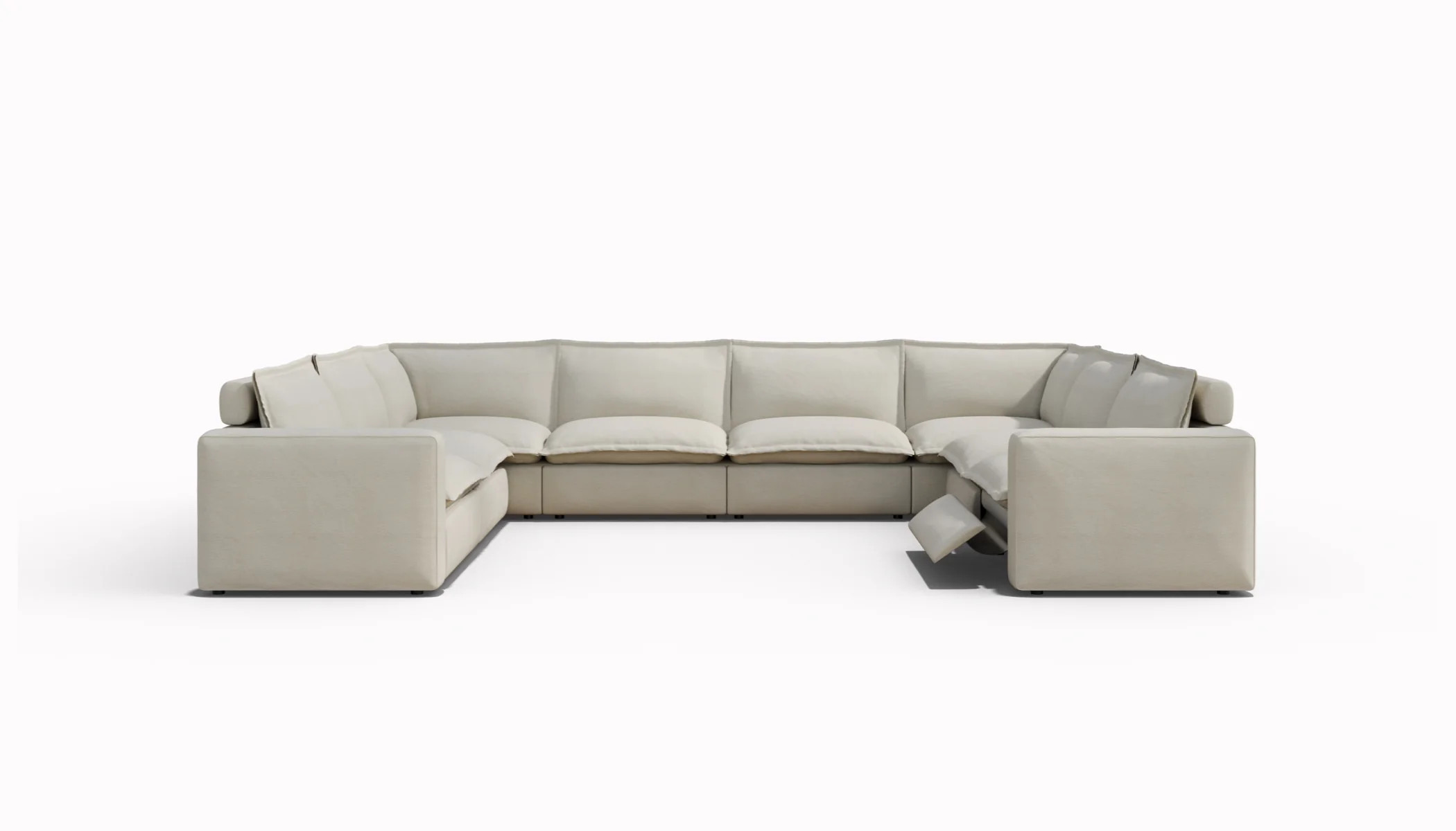 Luxe 8 Seat U-Shaped Reclining Couch | Homebody | Homebody