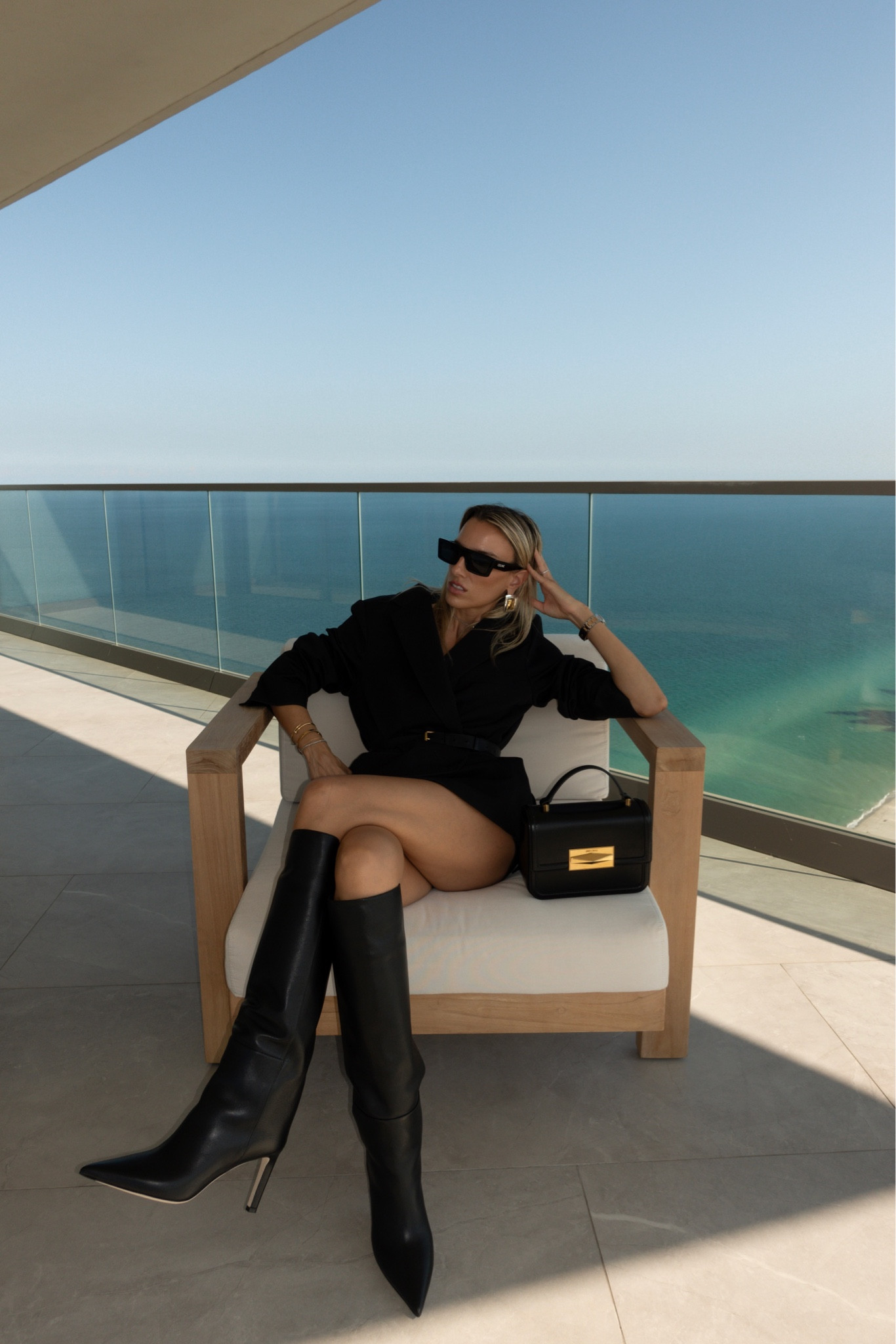 All black fall outfit wearing knee-high boots and an oversized blazer. Boots are a 39. 

Fall Outfits, outfit inspo

#LTKitbag #LTKshoecrush