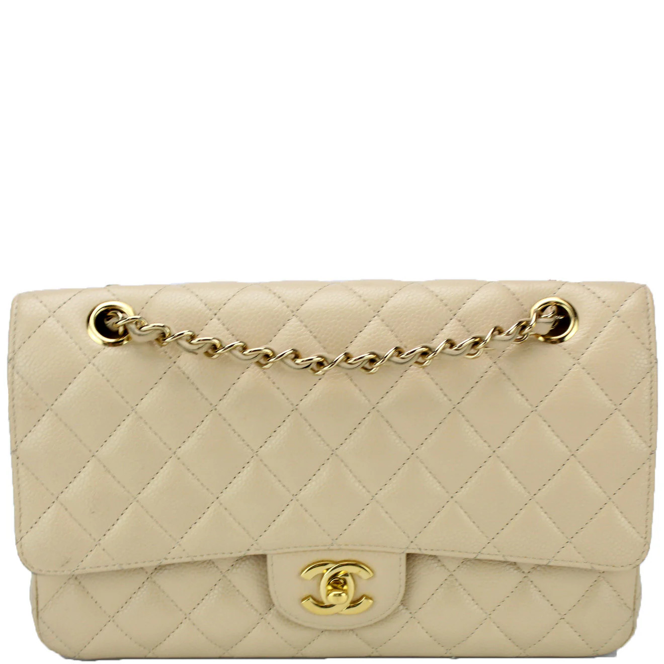 Classic Flap Medium Caviar 14 - 16 | Keeks Designer Handbags