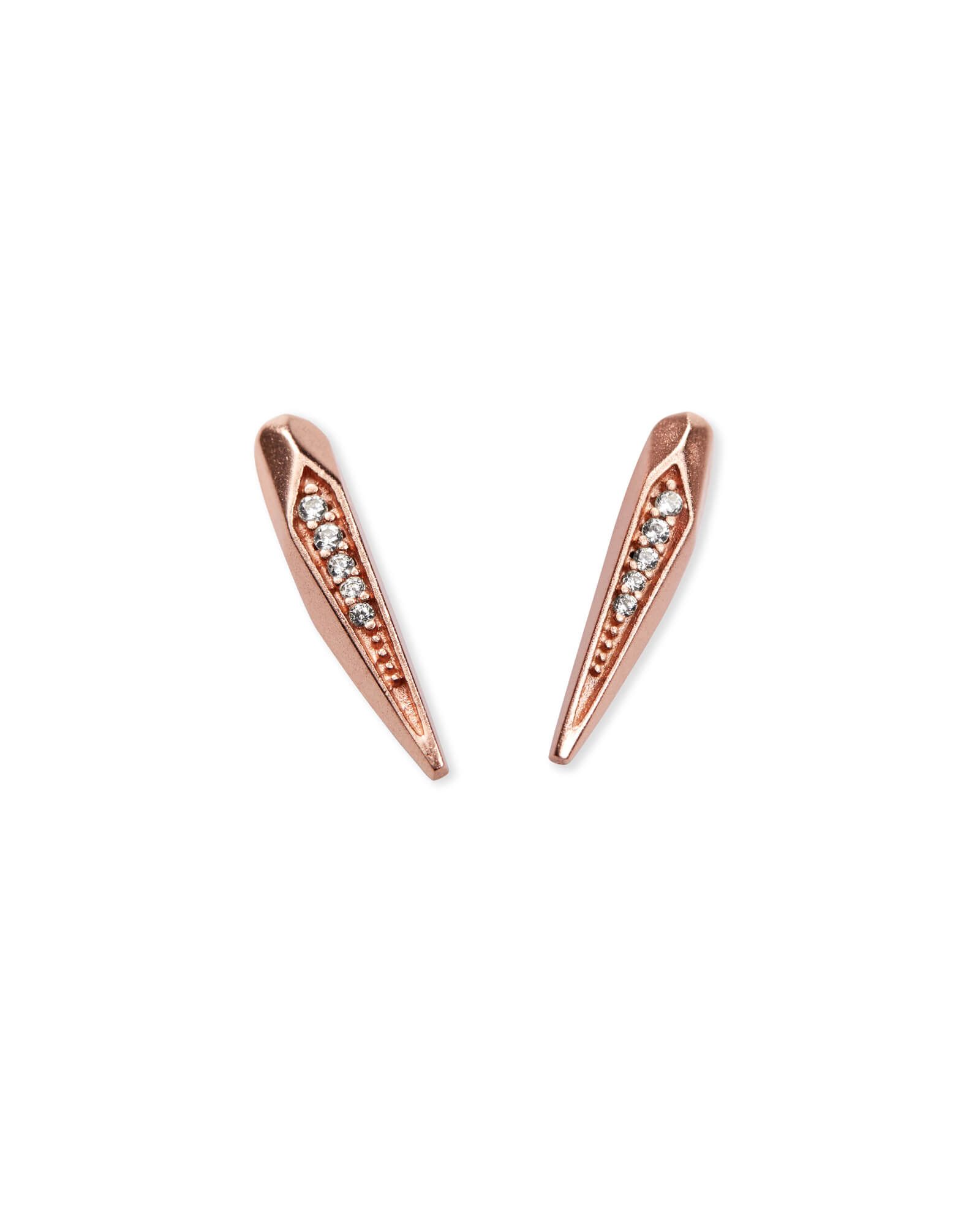 Montgomery Stud Earrings In Rose Gold | Kendra Scott