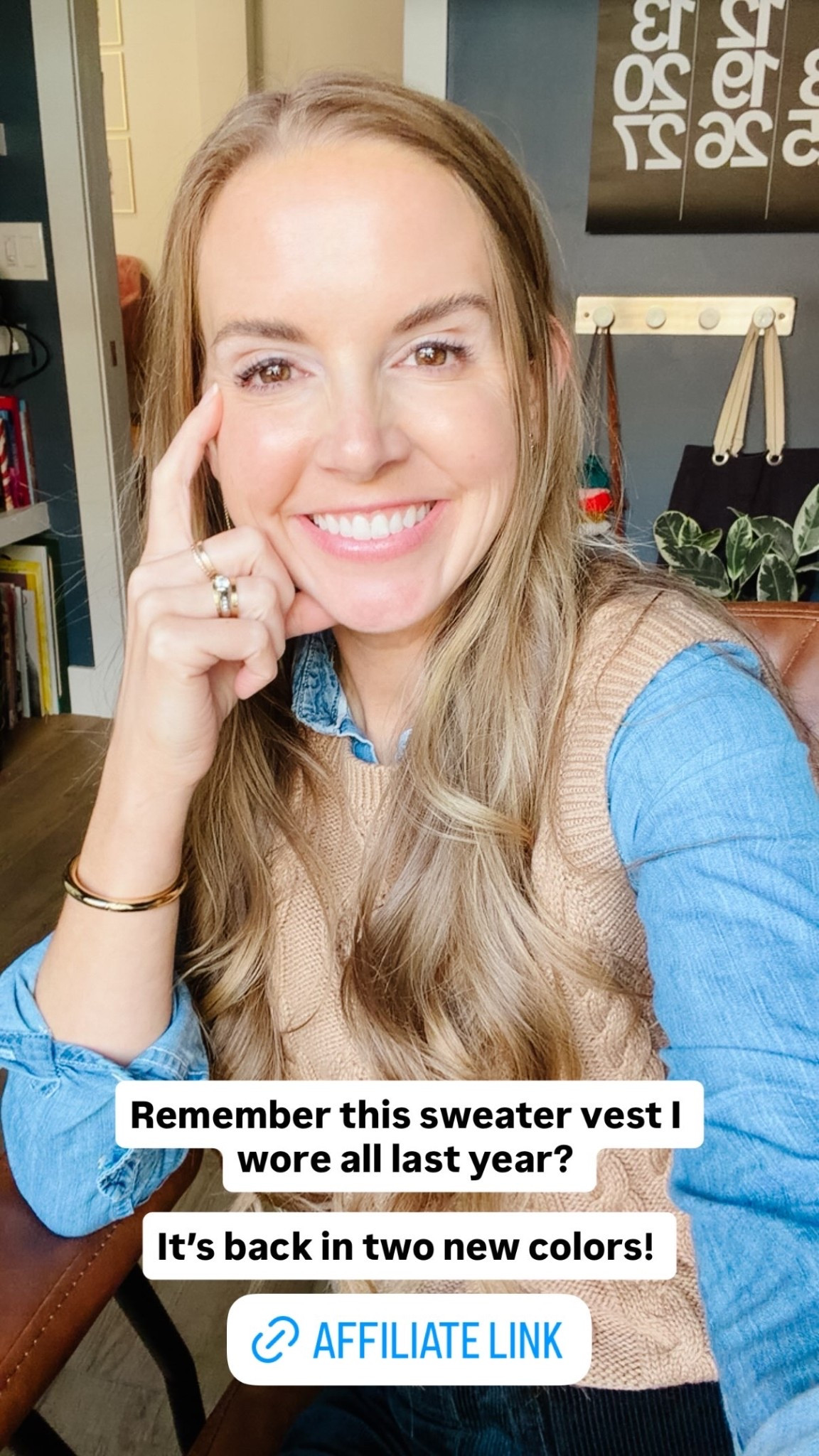 Remember this sweater vest I wore all last year? 

It’s back in two new colors!

#LTKSeasonal