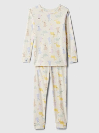 babyGap 100% Organic Cotton Bunny PJ Set | Gap Factory