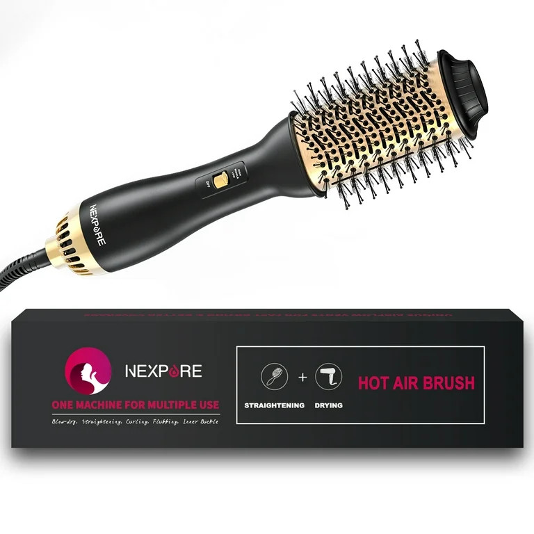 NEXPURE Hair Dryer Brush,Upgraded 4 in 1 Hair Dryer Brush Blow Dryer Brush in One with Negative I... | Walmart (US)