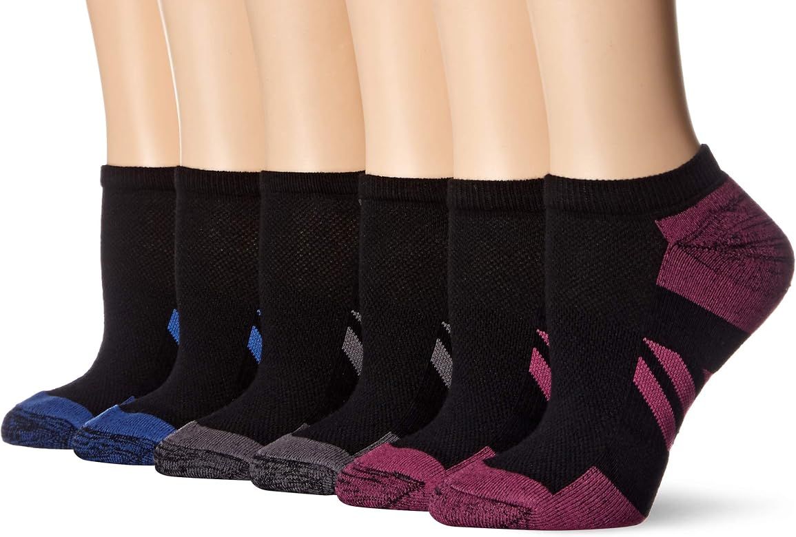 Amazon Essentials Women's 6-Pack Performance Cotton Cushioned Athletic No-Show Socks | Amazon (US)