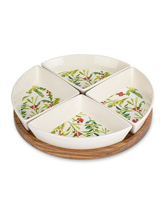 Holly Berry Lazy Susan,set of 5 | Macy's