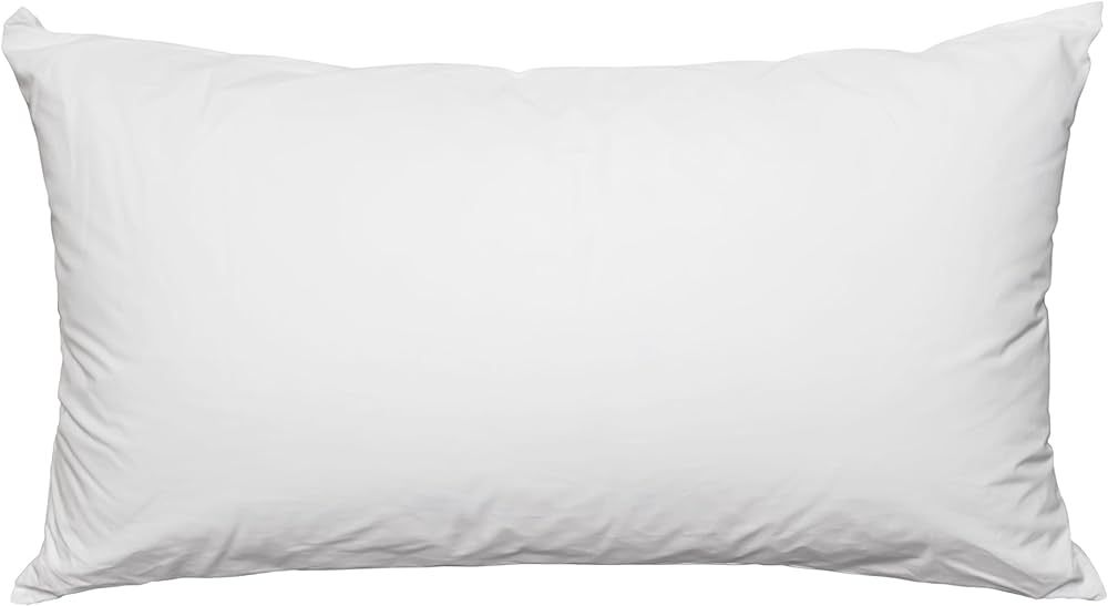 Pal Fabric 12" x 20" Rectangular Pillow Insert Made in USA Hypoallergenic Lumbar Stuffer Pillow I... | Amazon (US)