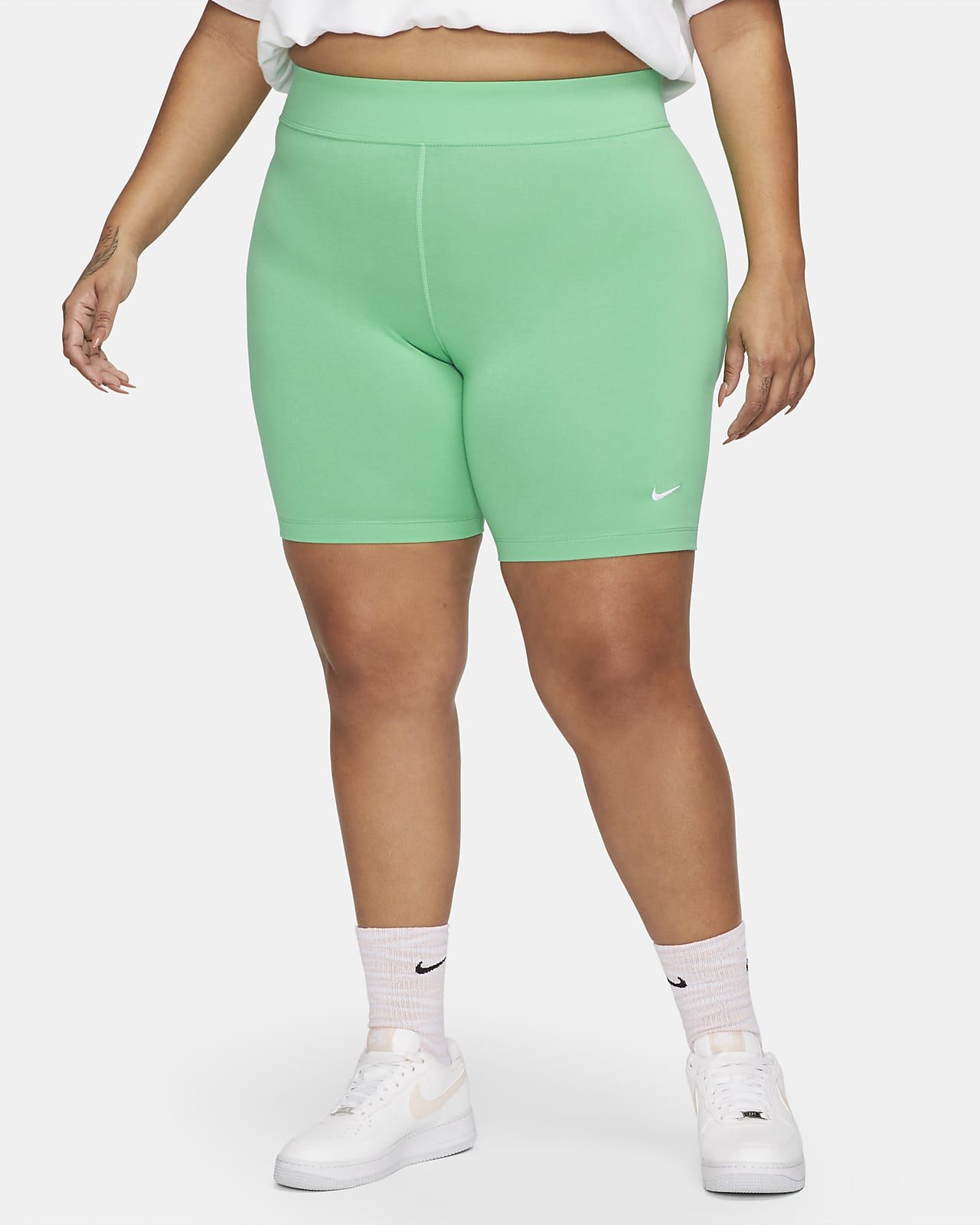 Nike Sportswear Essential Women's Mid-Rise Bike Shorts (Plus Size). Nike.com | Nike (US)