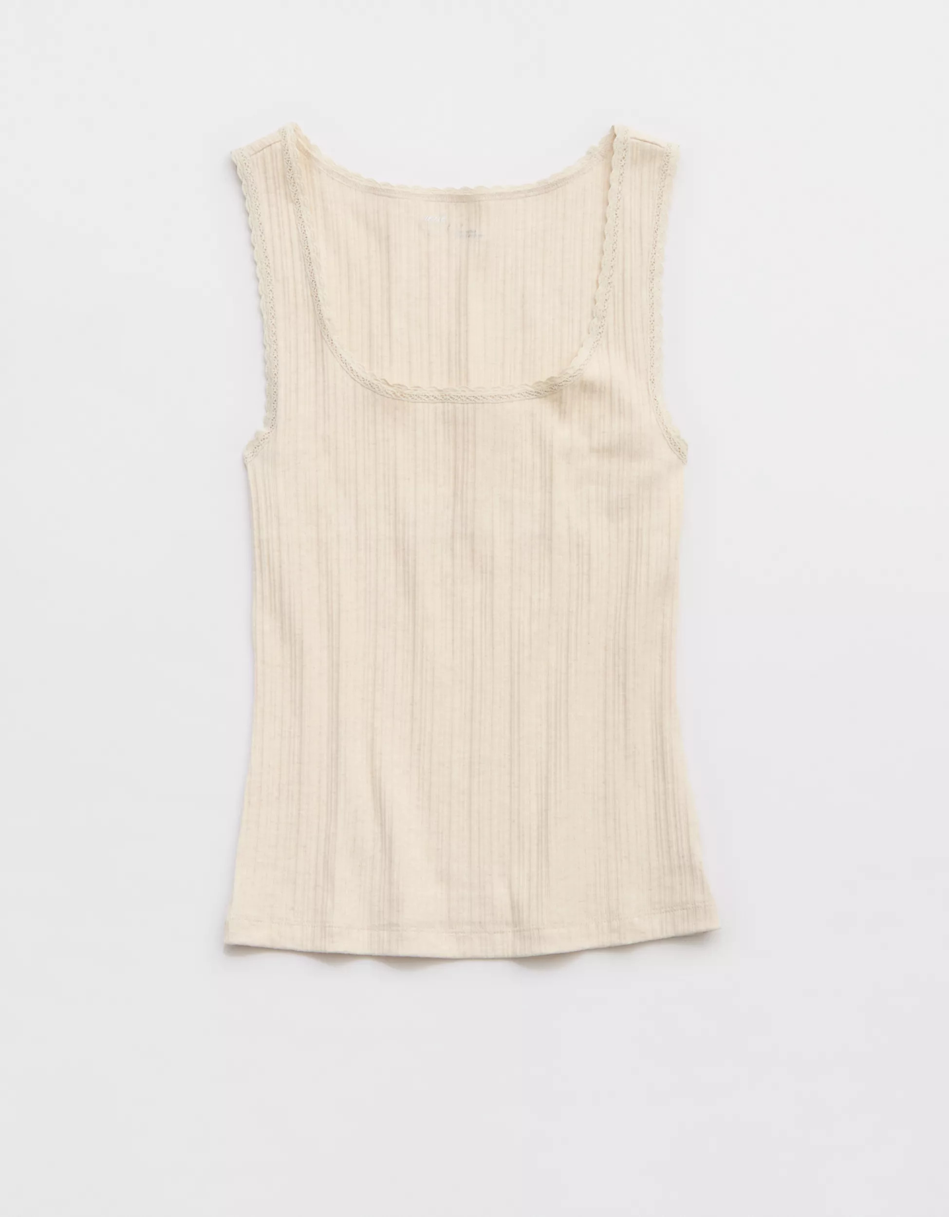 Aerie Ribbed Scoop Neck Tank Top | American Eagle Outfitters (US & CA)