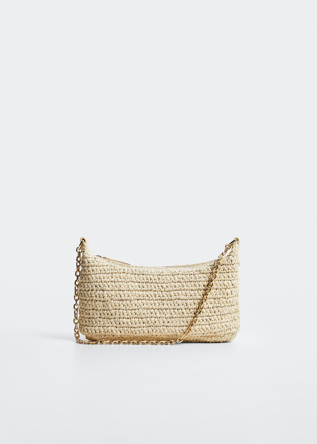 Raffia baguette handbag -  Women | Mango USA | MANGO (US)