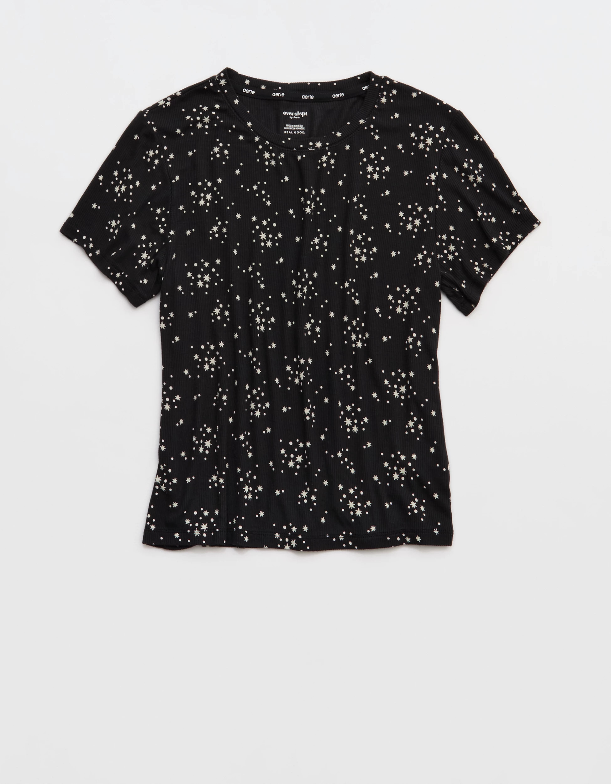 OVERSLEPT by Aerie Real Soft\u00ae Ribbed Baby T-Shirt | Aerie