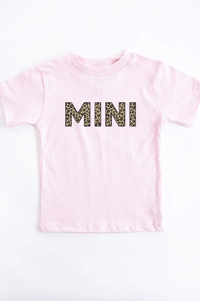 Mini Animal Print Baby Tee Pink | The Pink Lily Boutique