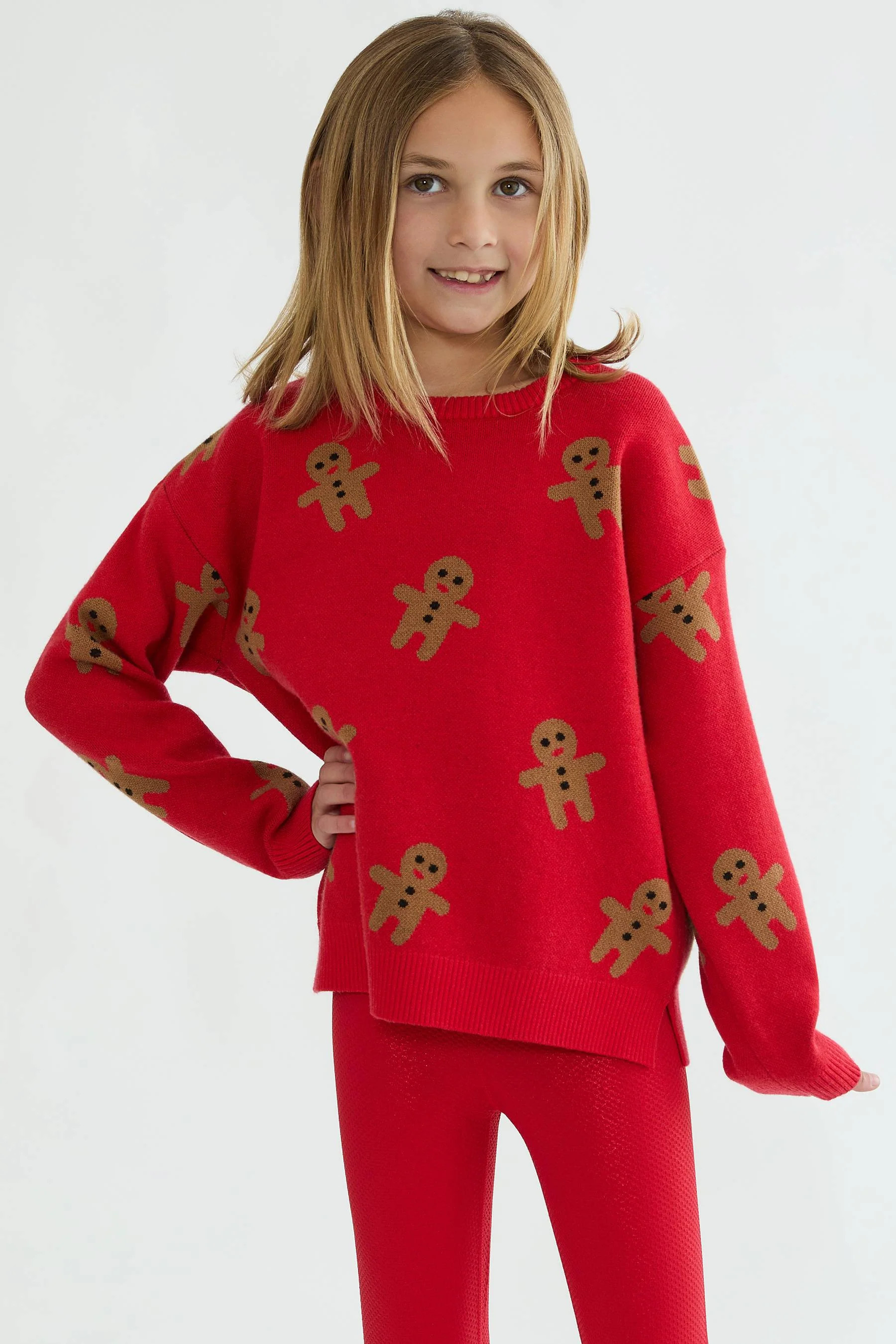 Little Callie Sweater Gingerbread | Kids Holiday Sweater | Beach Riot | Beach Riot