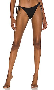 vitamin A Ele Tie Side Bikini Bottom in Black from Revolve.com | Revolve Clothing (Global)