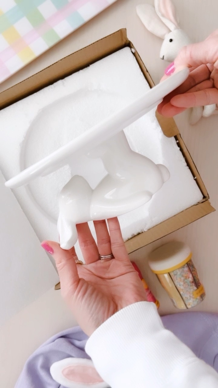 This adorable bunny cake stand is getting me excited for Spring! 

Cake stand fits small cakes, desserts & cupcakes; you can even use it as a cheese & cracker tray or as a display for other Easter decor like little Easter eggs! 

#LTKsalealert #LTKunder50 #LTKSeasonal